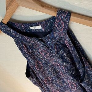 Sleeveless Paisley Top